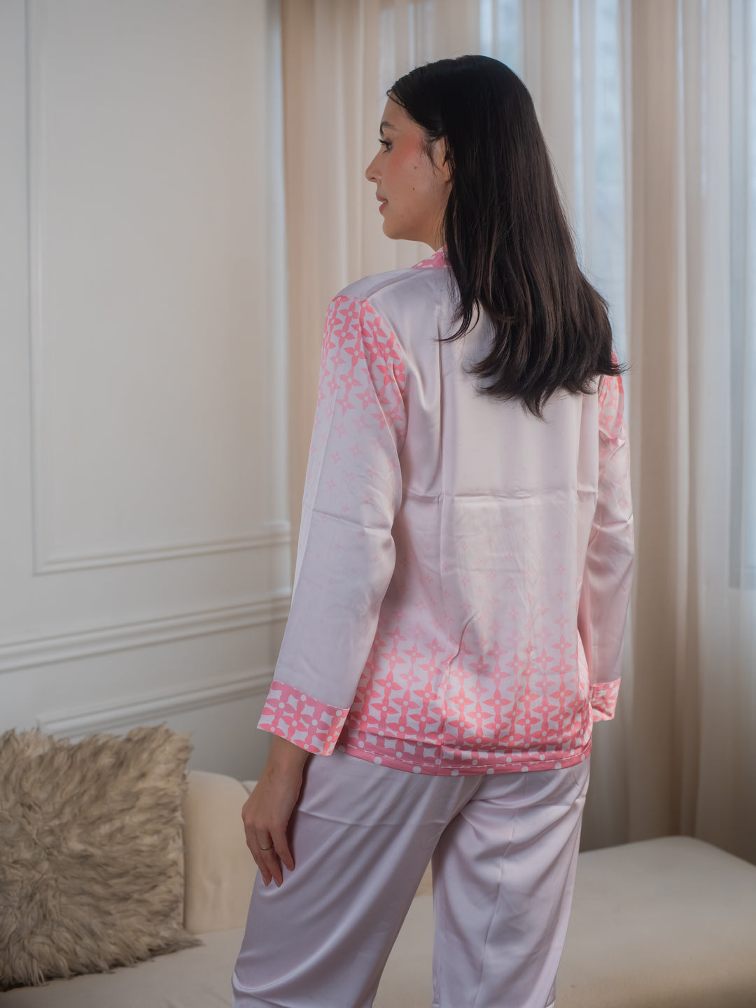 Feminism Women’s Azalea Silk Longsleeve Pajama Set