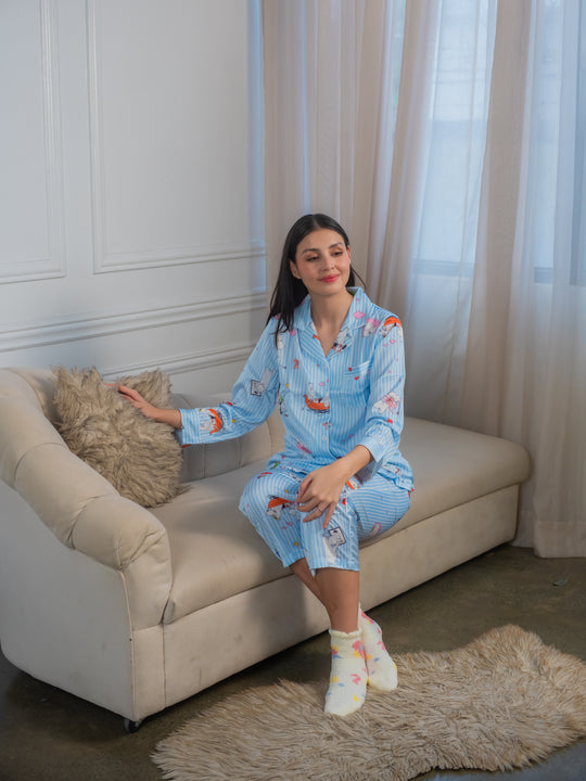 Feminism Women’s Marjorie Silk Longsleeve Pajama Set
