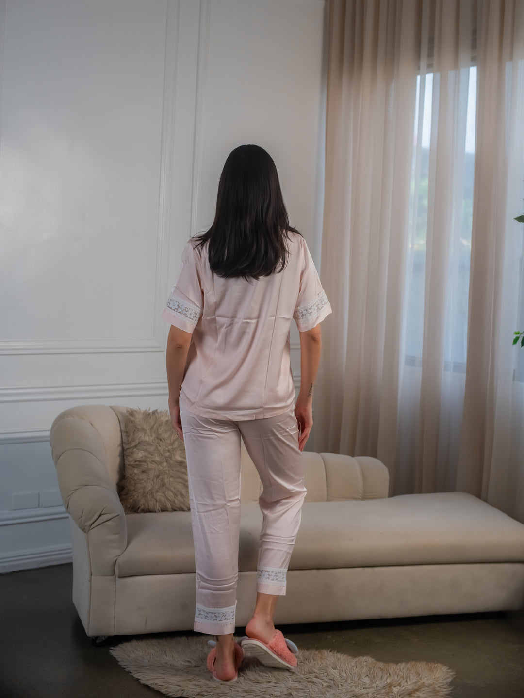 FEMINISM Yarrow SILK Shortsleeve PAJAMA SET