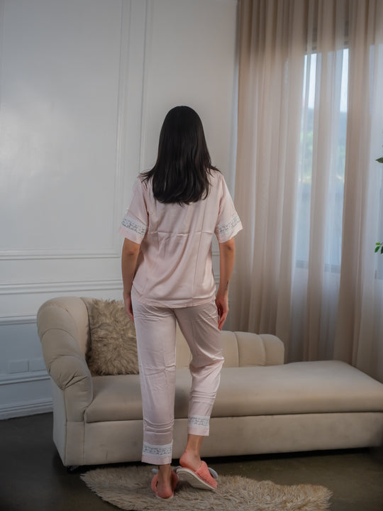 FEMINISM Yarrow SILK Shortsleeve PAJAMA SET