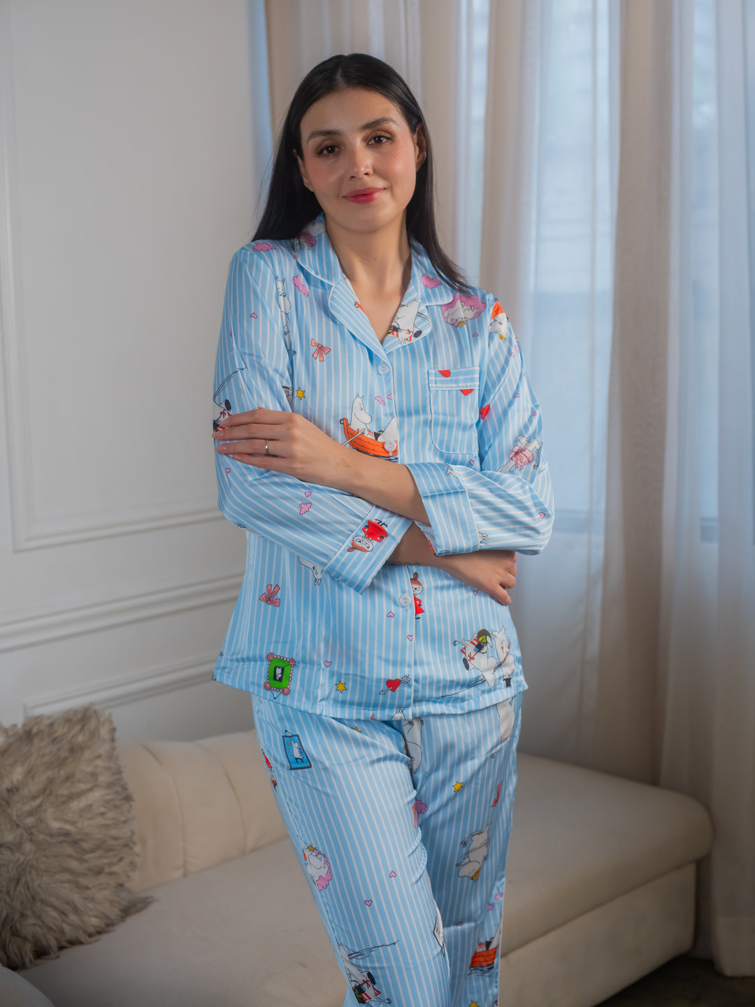 Feminism Women’s Marjorie Silk Longsleeve Pajama Set