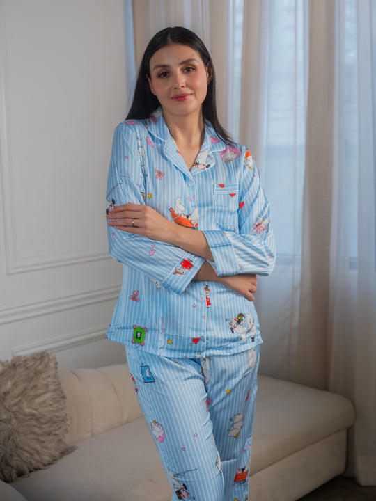 Feminism Women’s Marjorie Silk Longsleeve Pajama Set