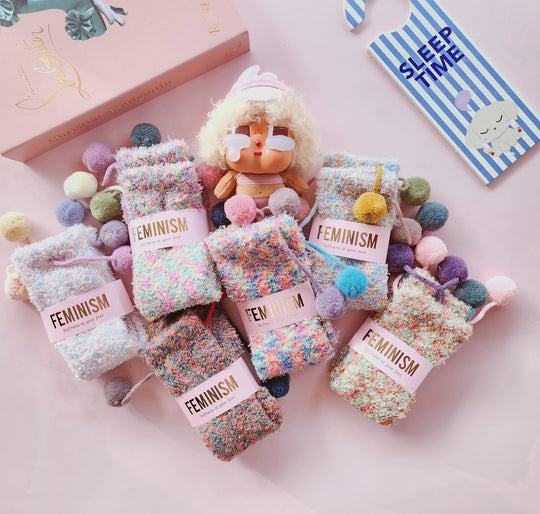 #8283 Rainbow Sleep Socks