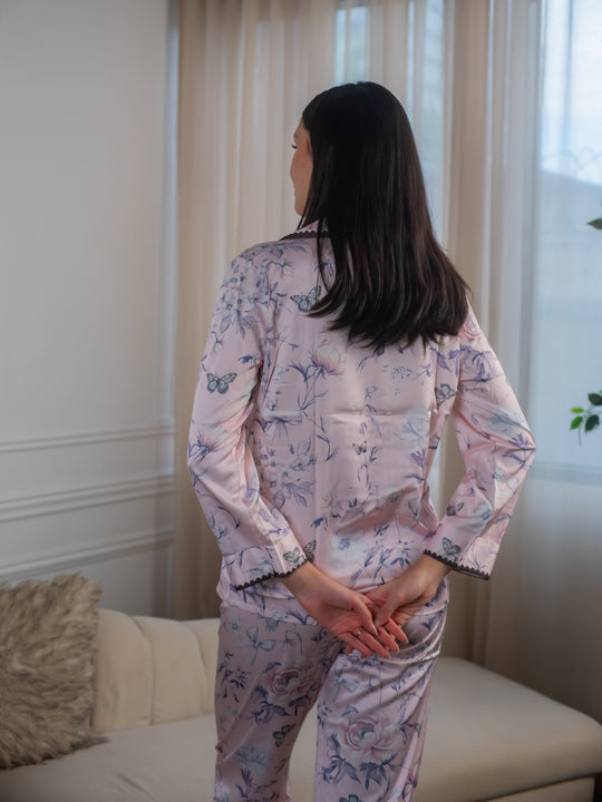 Feminism Women’s Blossom Silk Longsleeve Pajama Set