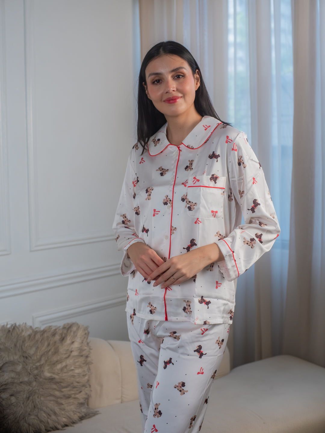 Feminism Women’s Lulu Silk Longsleeve Pajama Set