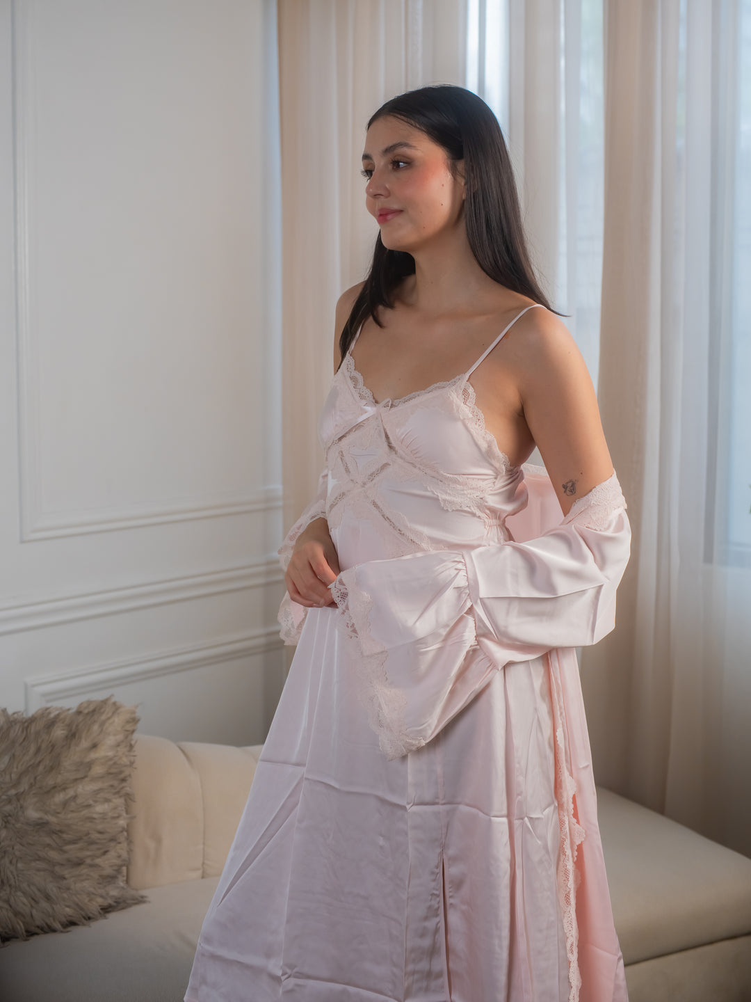 Feminism Yassi Silk Robe Set