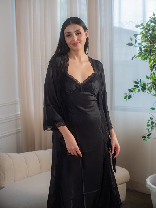 Feminism Serenity Silk Robe Set