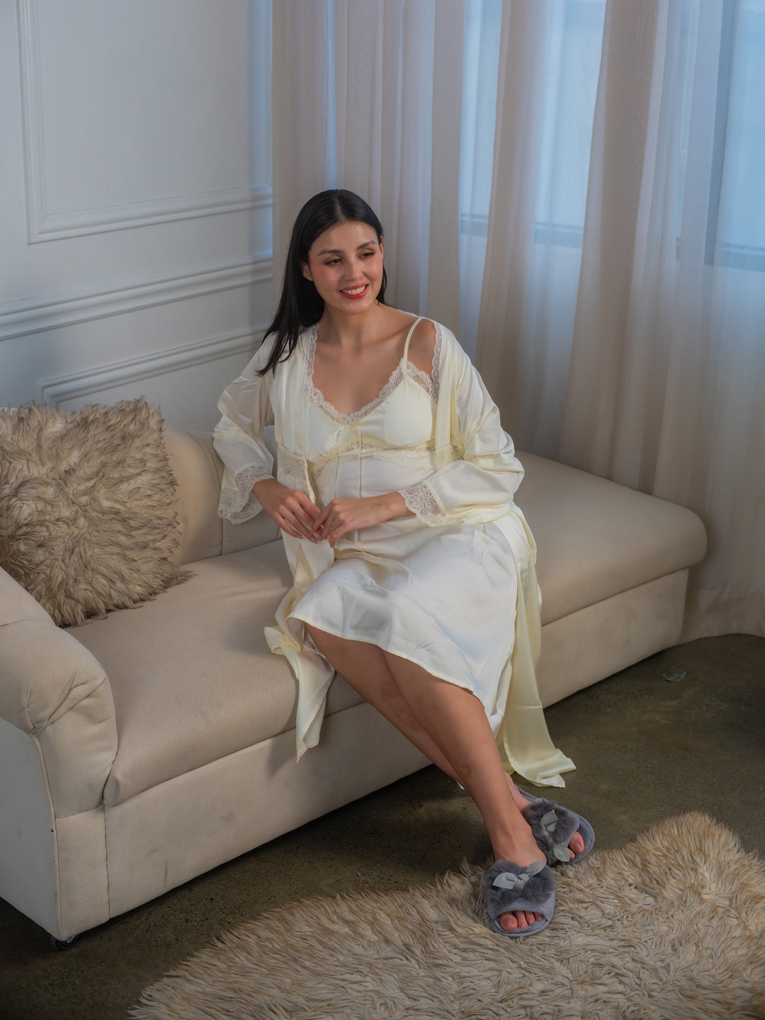 Feminism Cypress Silk Robe Set