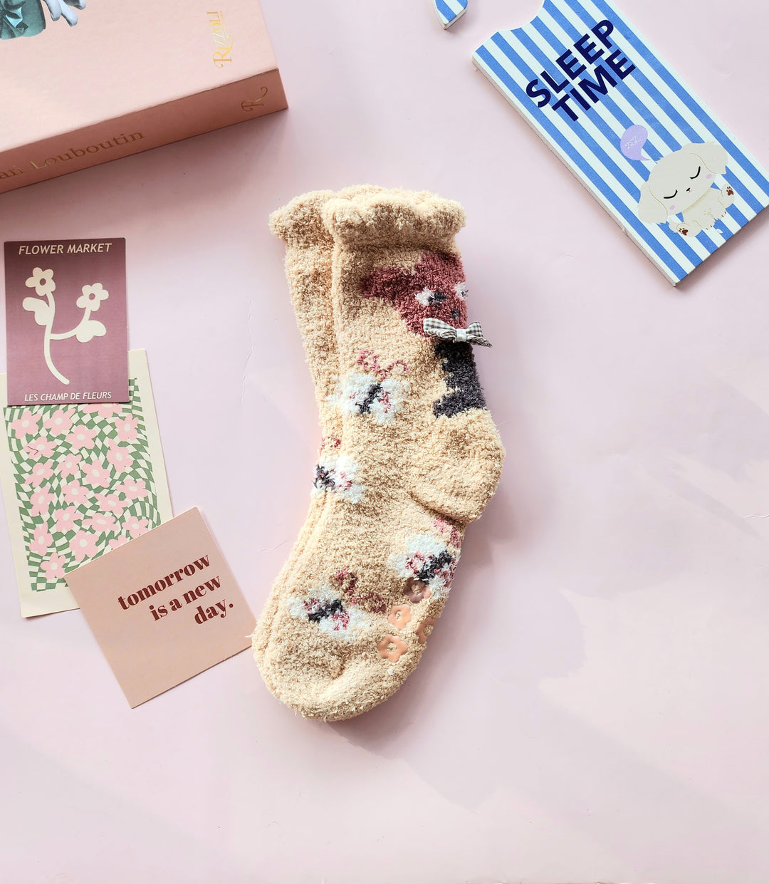#8119 Ribbon sleepsocks