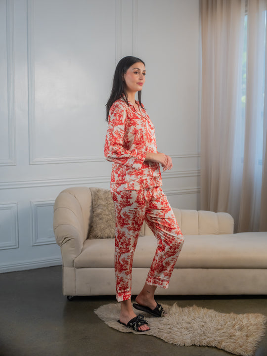 Feminism Women’s Rosea Silk Longsleeve Pajama Set