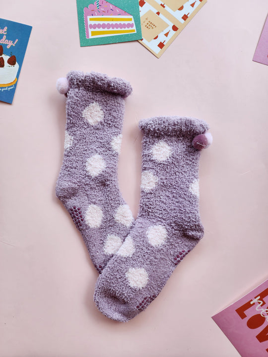 #8280 Polka sleep socks