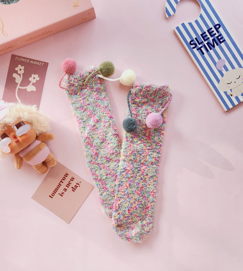 #8283 Rainbow Sleep Socks