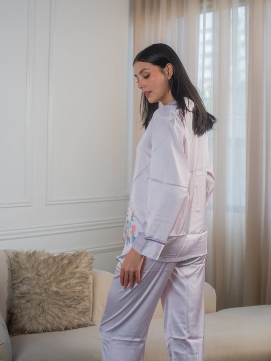Feminism Women’s Aster Silk Longsleeve Pajama Set
