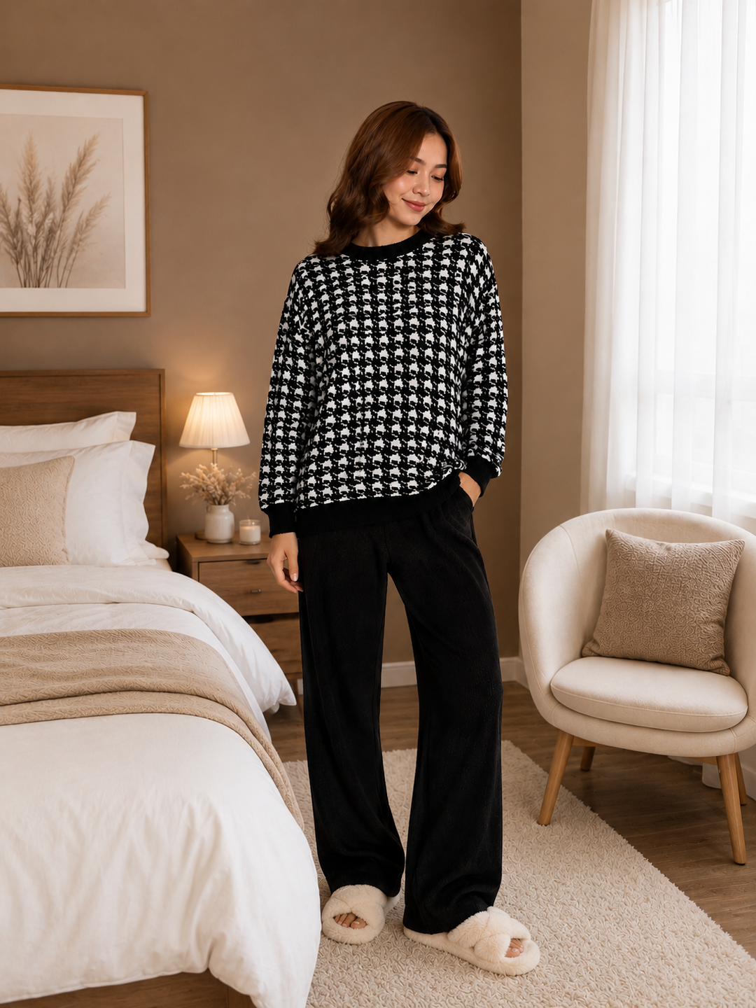 Dixie thick sweater longsleeve pajama set