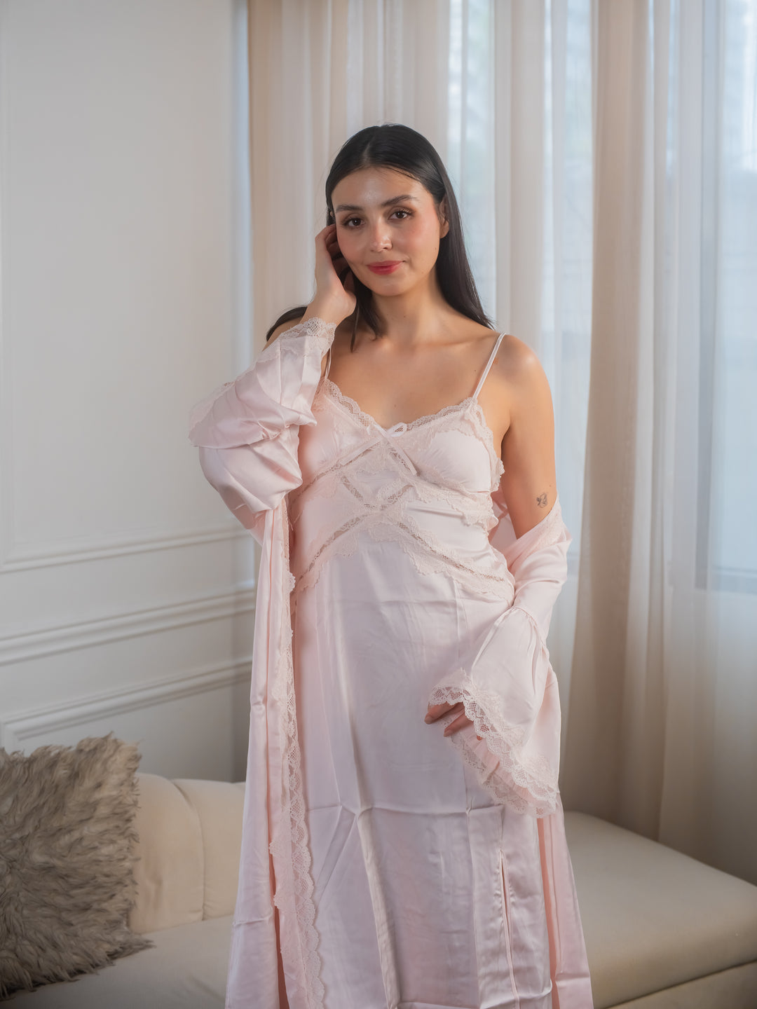 Feminism Yassi Silk Robe Set