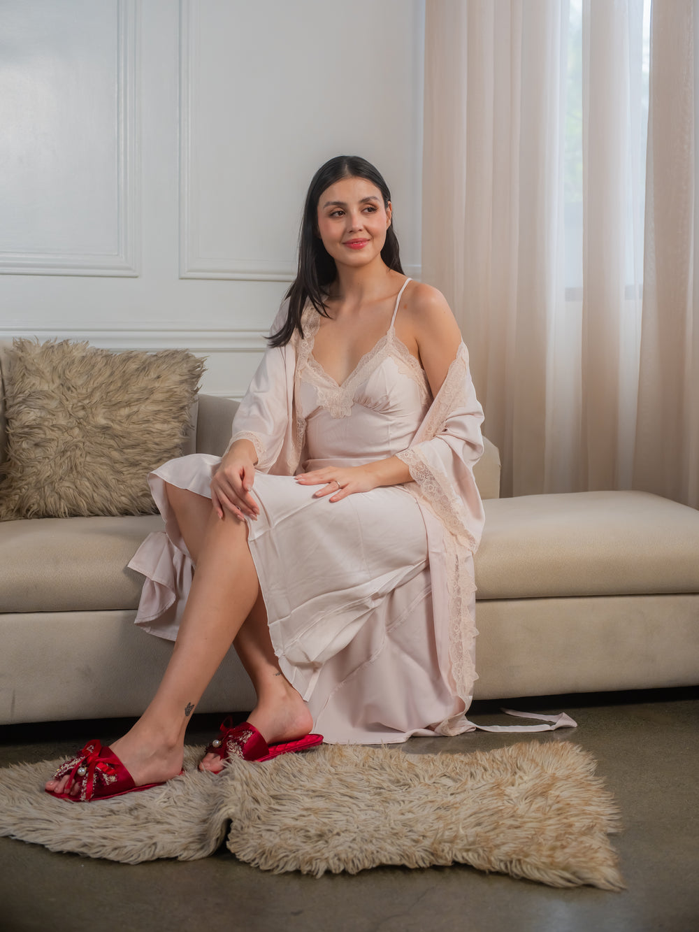 Feminism Serenity Silk Robe Set