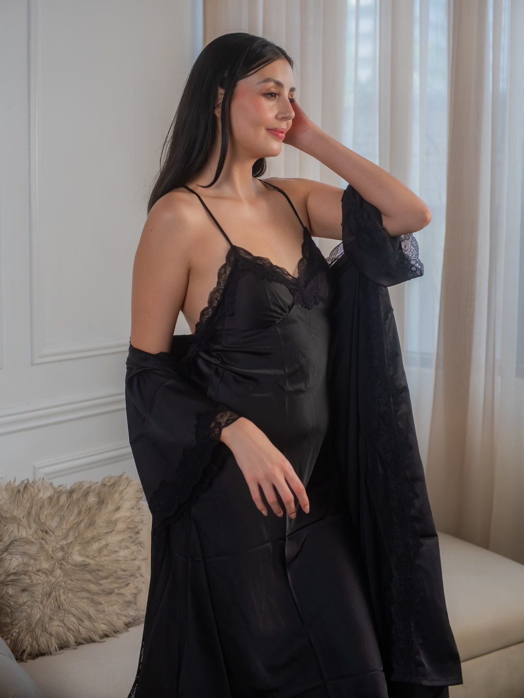 Feminism Serenity Silk Robe Set