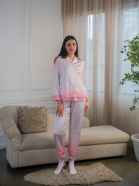Feminism Women’s Azalea Silk Longsleeve Pajama Set
