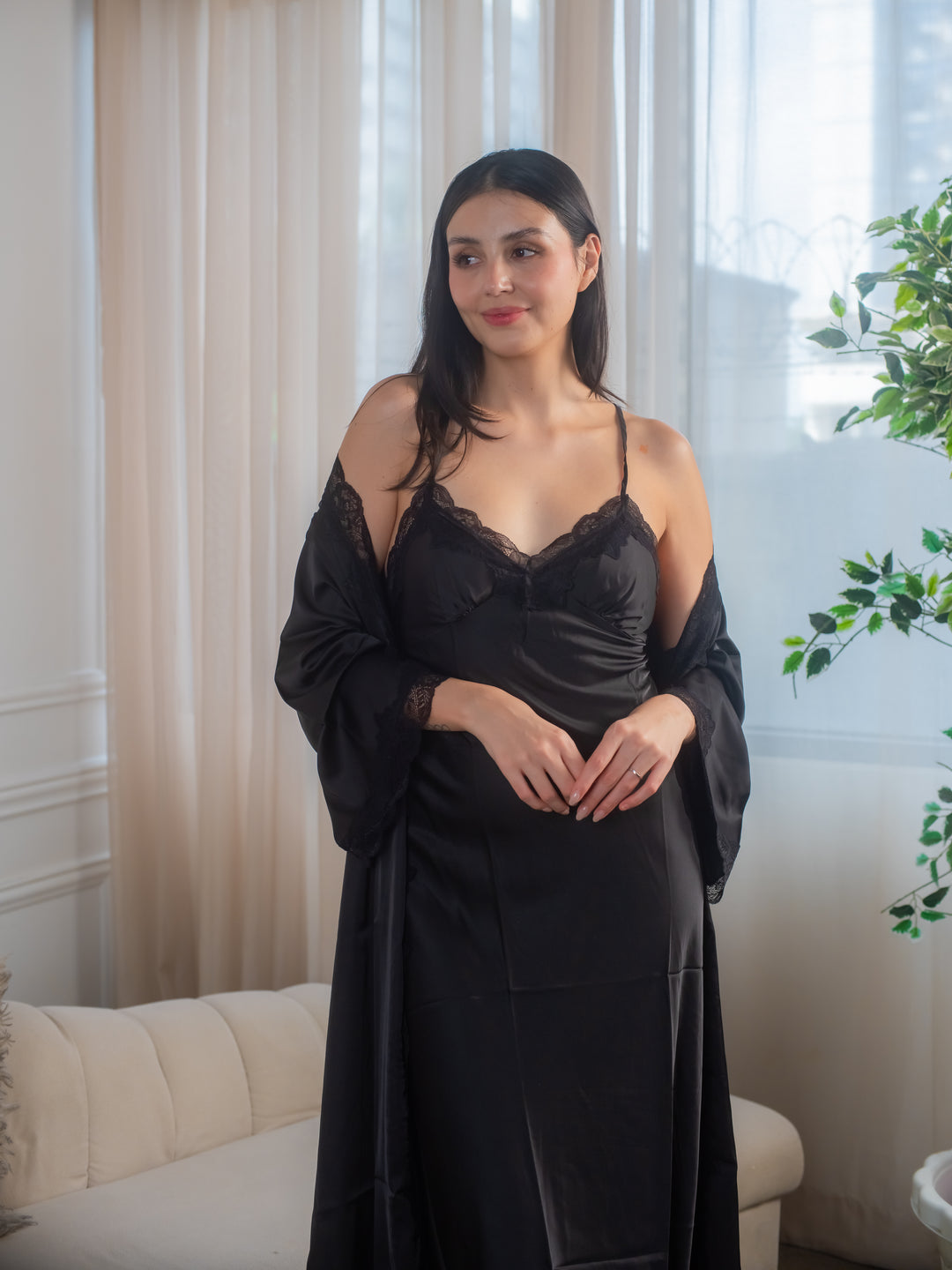 Feminism Serenity Silk Robe Set