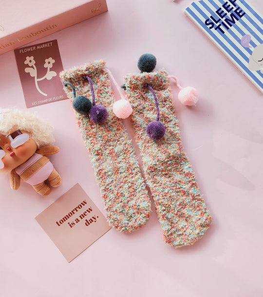 #8283 Rainbow Sleep Socks