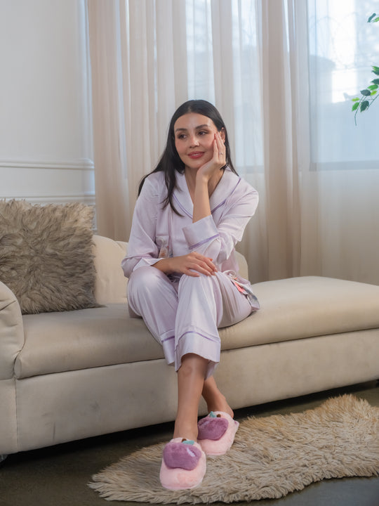 Feminism Women’s Aster Silk Longsleeve Pajama Set