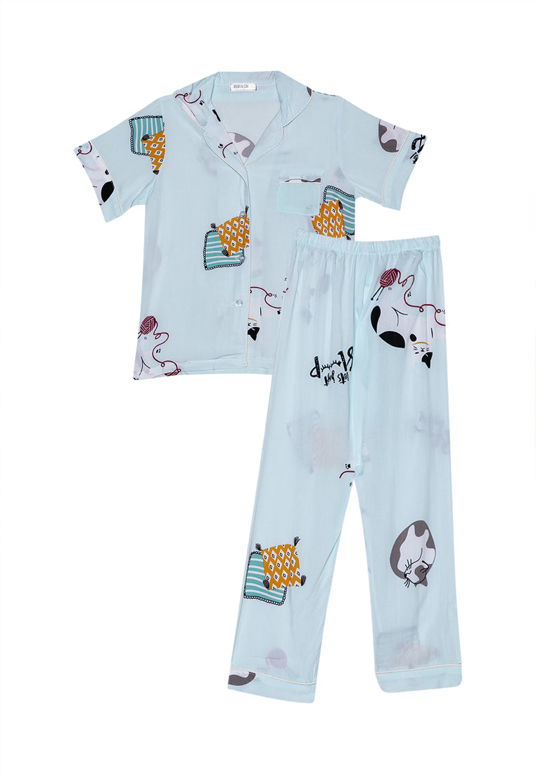 kid's pajama set outstretched