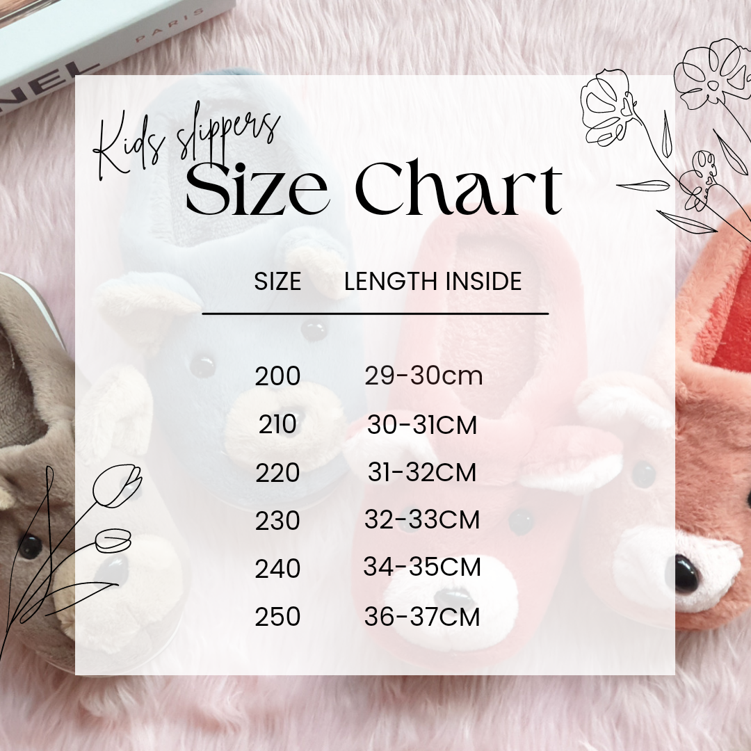 Size chart in cm