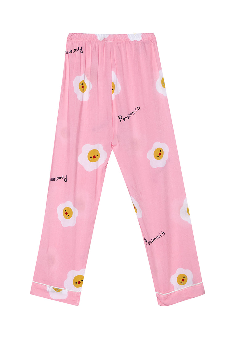 a pink pajama sleepwear for kids