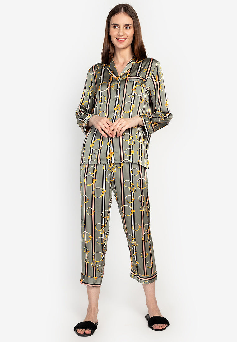 Avie Silk Longsleeve Pajama Set