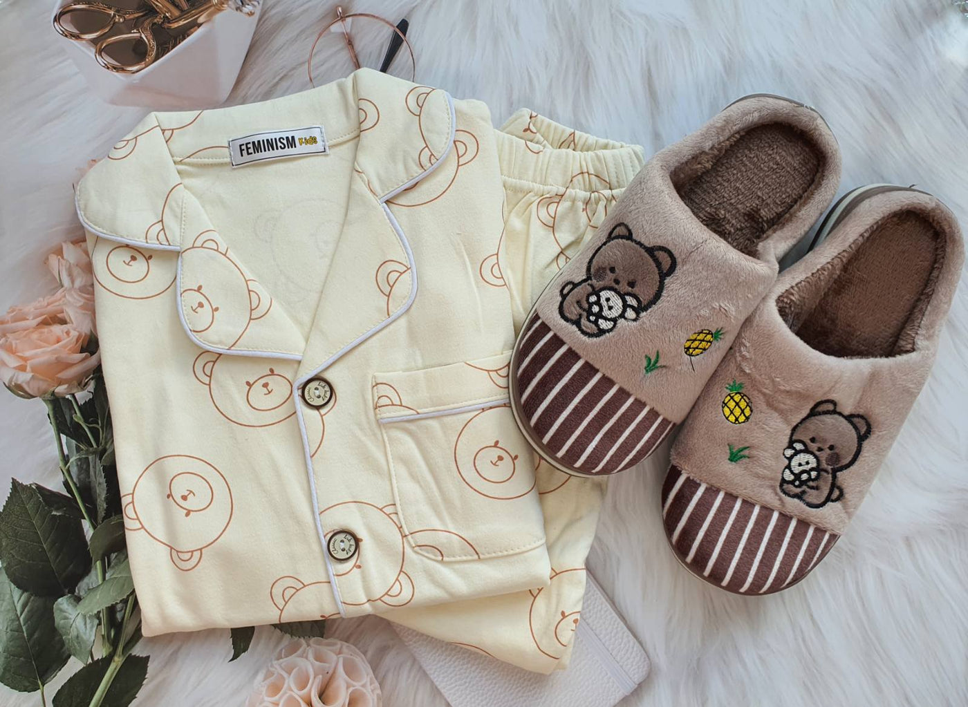 Brown Bear Kid's Pajama set