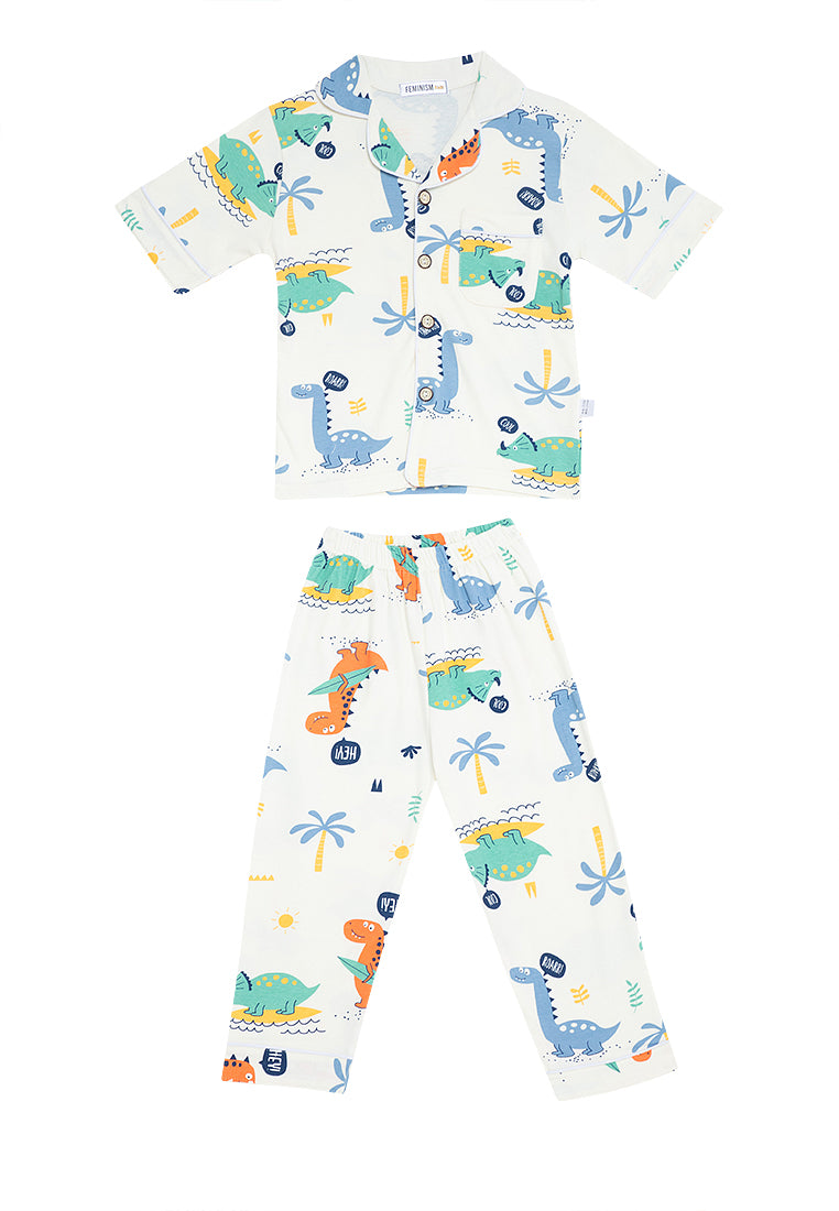 kid's pajama set outstretched